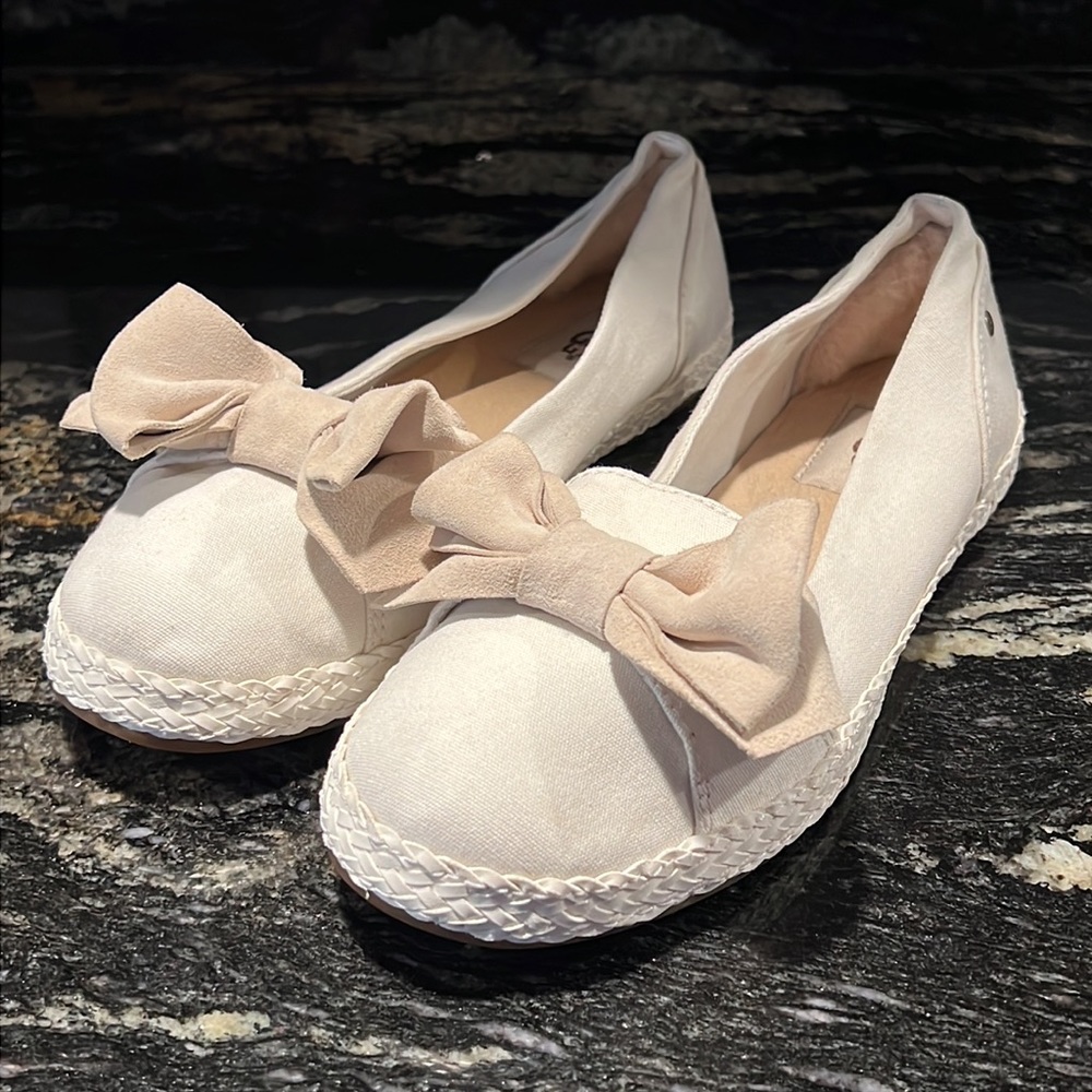 NWOB UGG Canvas Bow Flats - Picture 4 of 14